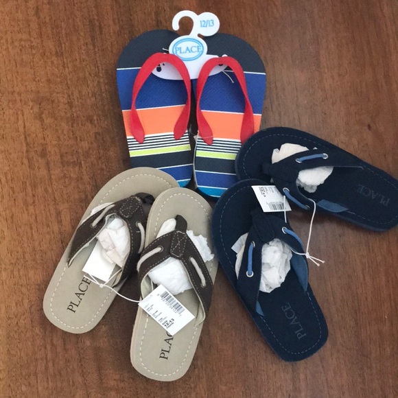 The Children's Place Other - 3/$20 NEW The Children’s Place Flip Flops X 3 Pair